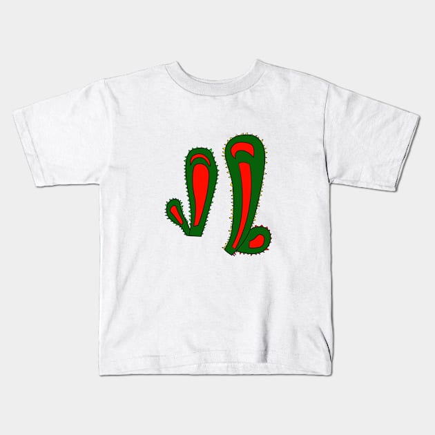 Cactus Plants Kids T-Shirt by VazMas Design